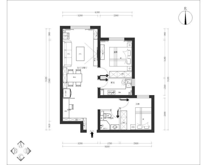 80㎡的兩室一廳怎么設計？不如看看這兩套徐建平的作品！