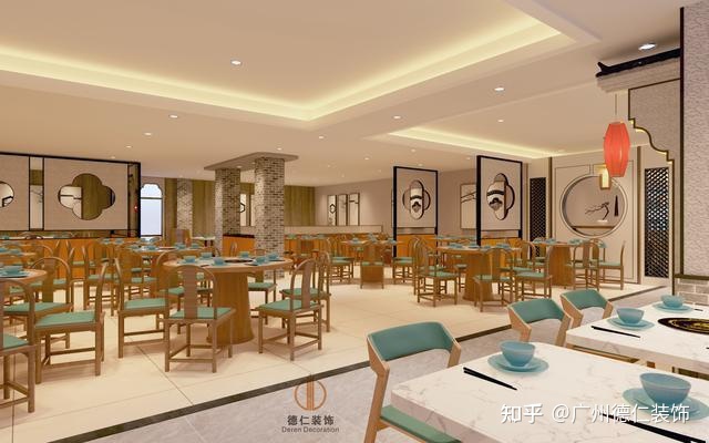 廣州餐飲店裝修設計，廣州中式餐廳裝修設計，營造舒適優雅的環境