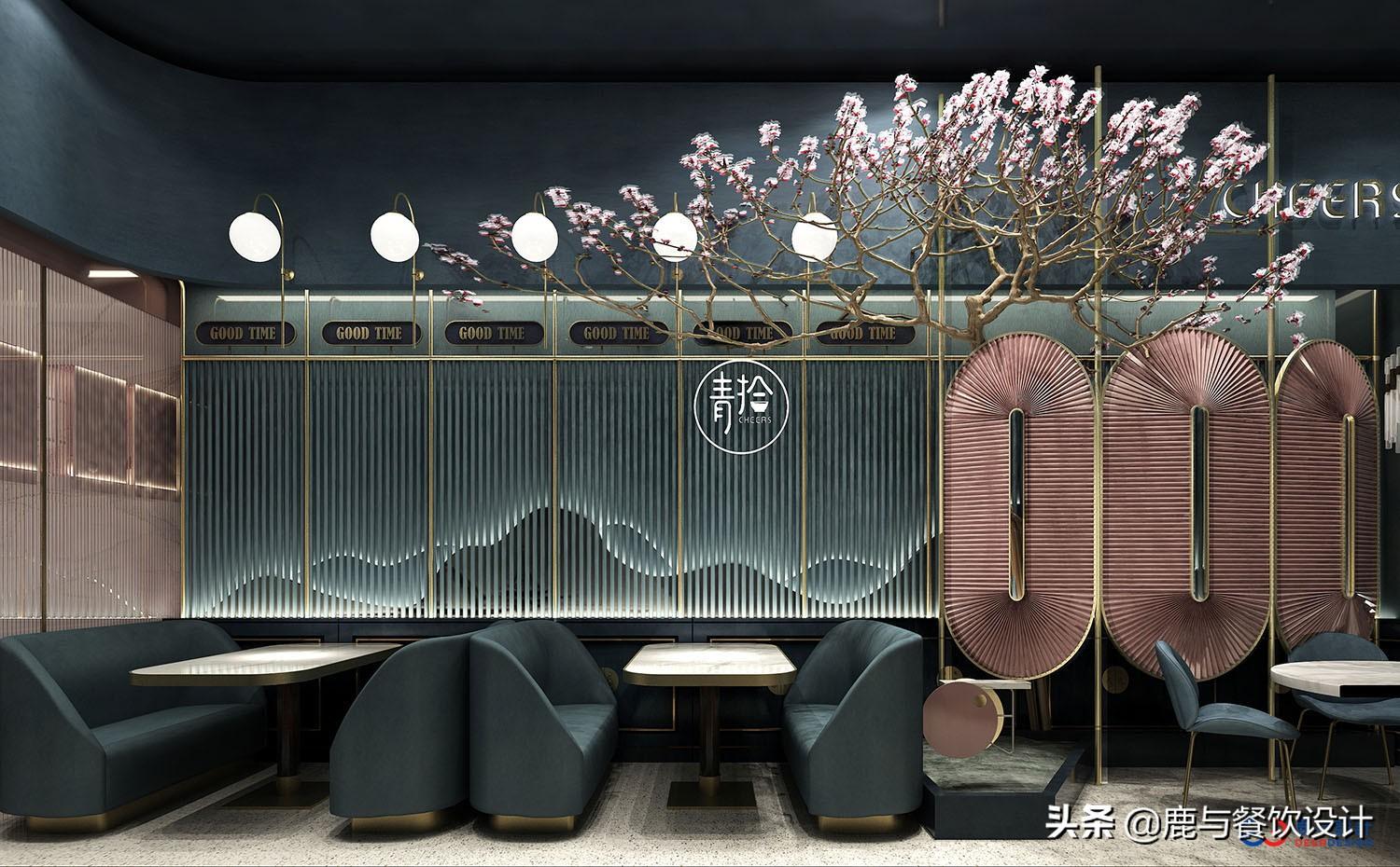 餐廳設計的時候背景墻如何進行搭配？鹿與餐飲設計