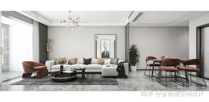 客廳現代簡約風格裝修效果圖_現代簡約裝修風格_現代簡約風格裝修圖片