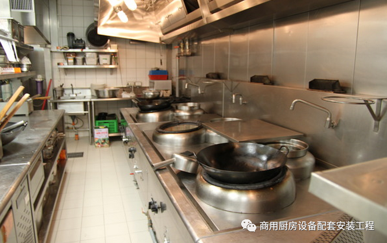 小飯店廚房設計效果圖案例，飯店廚房設計平面圖