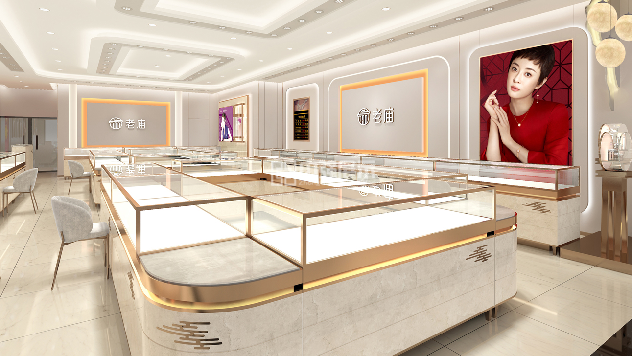 鎮江珠寶展示柜設計制作-中強展柜廠