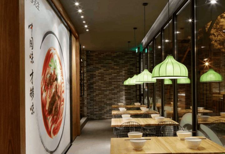 牛肉面餐廳平面布局設計，裝修施工效果，對品牌店影響有多大