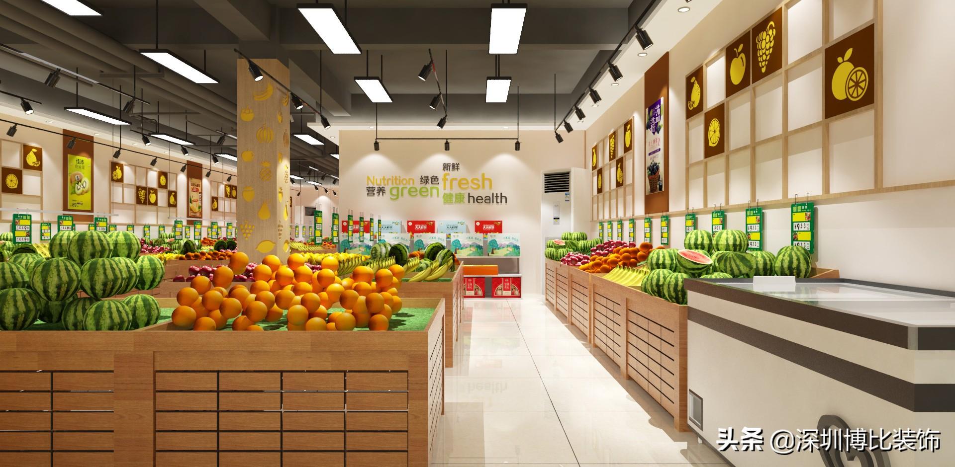 深圳水果店裝修設計公司，附近水果店裝修